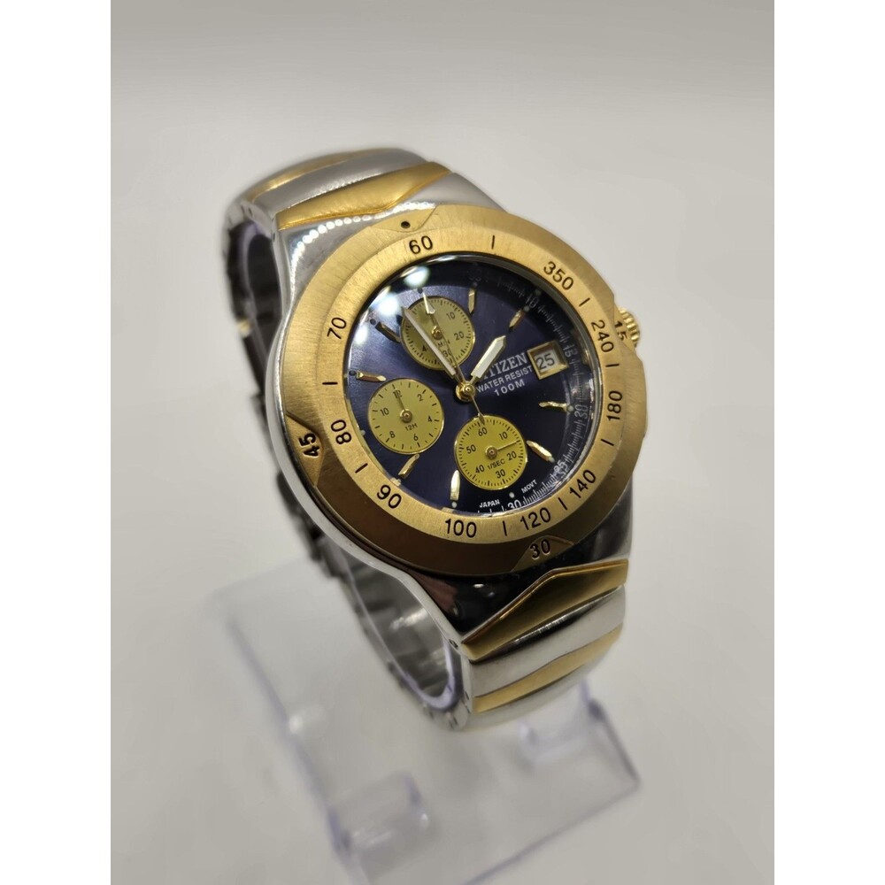 Citizen Promaster 39mm Chronograph Dive Watch + Box. New Battery. 7.25" Band - Picture 5 of 15